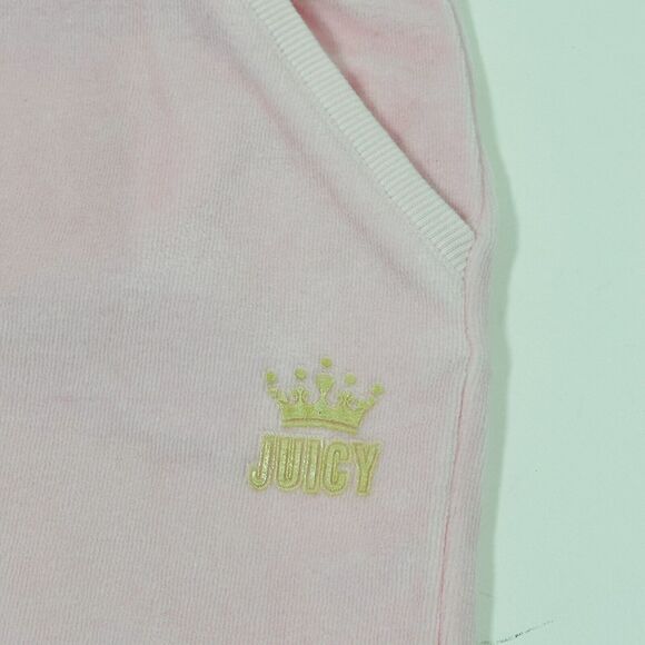 NWT $78 Juicy Couture Girl Velour Pink Set Hoodie Jogger Pants - Picture 4 of 5